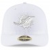 Men's Miami Dolphins New Era White on White Low Profile 59FIFTY Fitted Hat 3155442